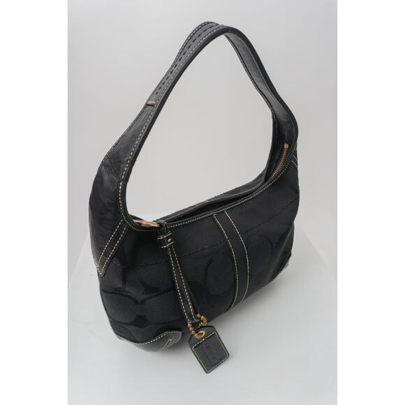 COACH Small Ergo Hobo in Black Signature - Picture 6 of 7